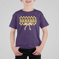 Bananas Coquette Bow Checkered T Shirt For Kid Women Girls Kids