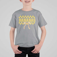 Bananas Coquette Bow Checkered T Shirt For Kid Women Girls Kids