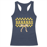 Bananas Coquette Bow Checkered Racerback Tank Top Women Girls Kids