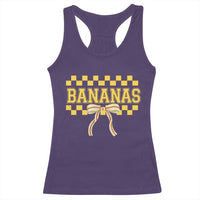 Bananas Coquette Bow Checkered Racerback Tank Top Women Girls Kids