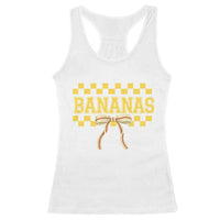 Bananas Coquette Bow Checkered Racerback Tank Top Women Girls Kids