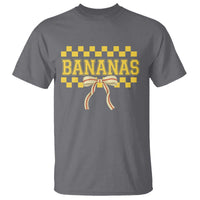 Bananas Coquette Bow Checkered T Shirt Women Girls Kids