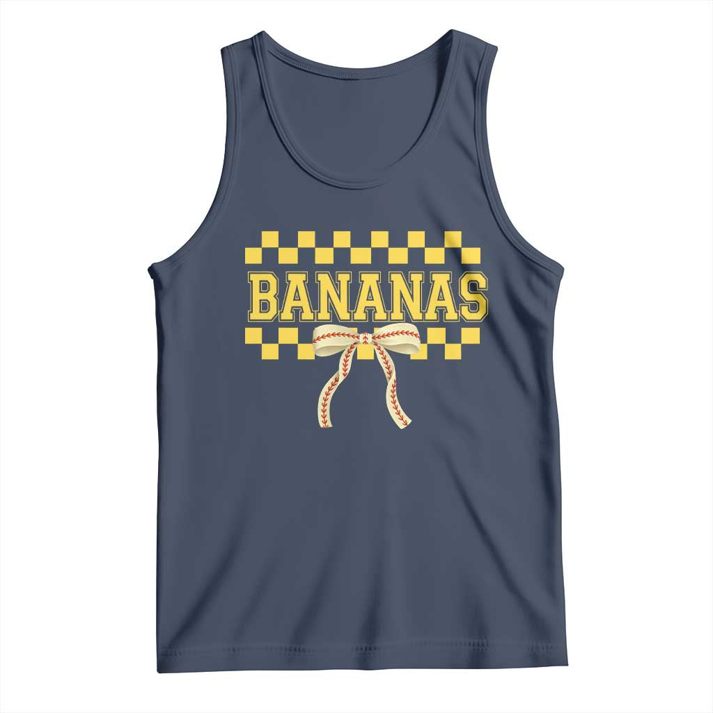 Bananas Coquette Bow Checkered Tank Top Women Girls Kids