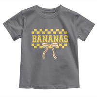 Bananas Coquette Bow Checkered Toddler T Shirt Women Girls Kids