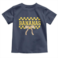 Bananas Coquette Bow Checkered Toddler T Shirt Women Girls Kids