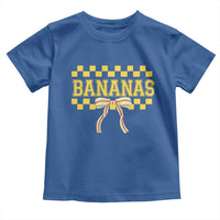 Bananas Coquette Bow Checkered Toddler T Shirt Women Girls Kids