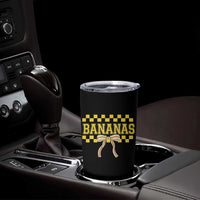 Bananas Coquette Bow Checkered Tumbler Cup Women Girls Kids