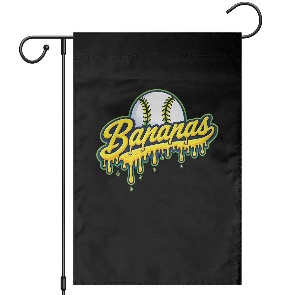 Funny Banana Baseball Garden Flag Sports Team Baseball Drip Ice Cream Style