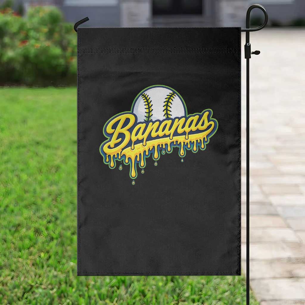 Funny Banana Baseball Garden Flag Sports Team Baseball Drip Ice Cream Style
