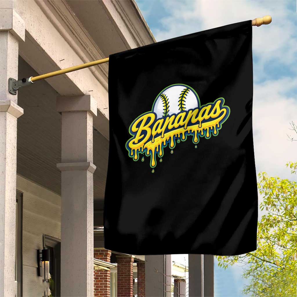 Funny Banana Baseball Garden Flag Sports Team Baseball Drip Ice Cream Style