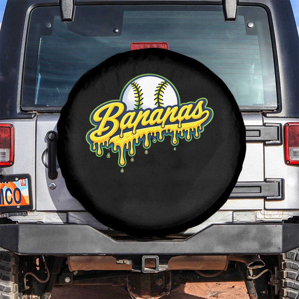 Funny Banana Baseball Spare Tire Cover Sports Team Baseball Drip Ice Cream Style