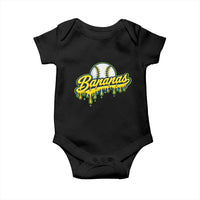 Funny Banana Baseball Baby Onesie Sports Team Baseball Drip Ice Cream Style