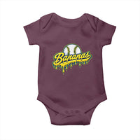 Funny Banana Baseball Baby Onesie Sports Team Baseball Drip Ice Cream Style