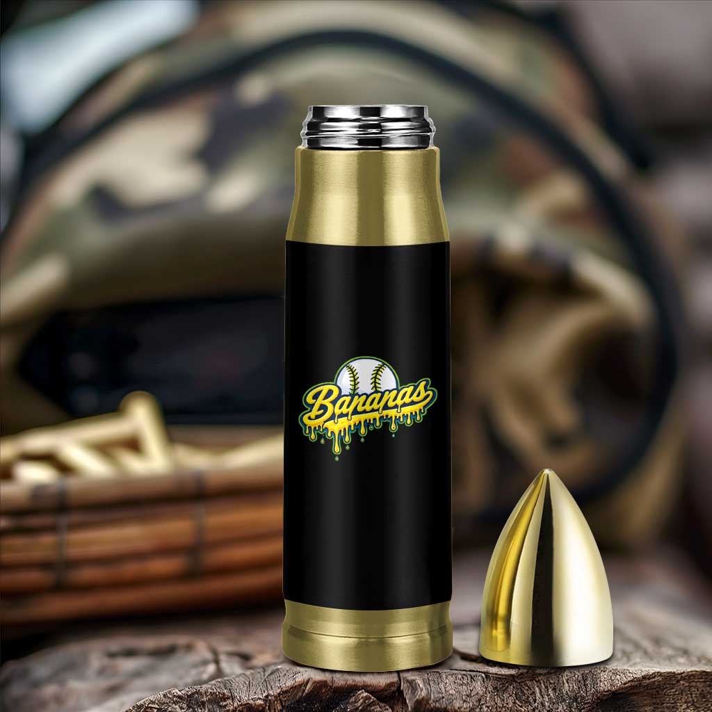 Funny Banana Baseball Bullet Tumbler Sports Team Baseball Drip Ice Cream Style