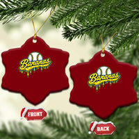Funny Banana Baseball Ceramic Ornament Sports Team Baseball Drip Ice Cream Style