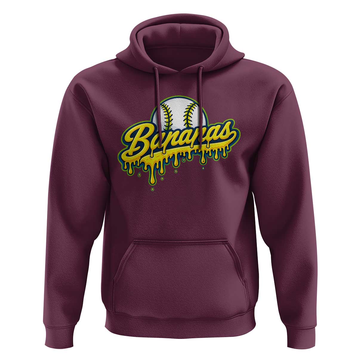 Funny Banana Baseball Hoodie Sports Team Baseball Drip Ice Cream Style