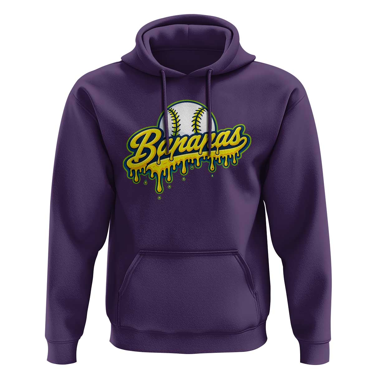 Funny Banana Baseball Hoodie Sports Team Baseball Drip Ice Cream Style