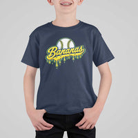 Funny Banana Baseball T Shirt For Kid Sports Team Baseball Drip Ice Cream Style