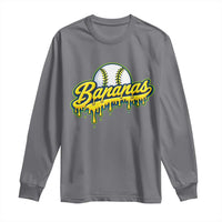 Funny Banana Baseball Long Sleeve Shirt Sports Team Baseball Drip Ice Cream Style