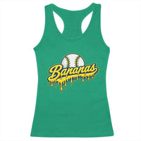 Funny Banana Baseball Racerback Tank Top Sports Team Baseball Drip Ice Cream Style