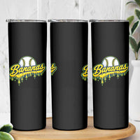 Funny Banana Baseball Skinny Tumbler Sports Team Baseball Drip Ice Cream Style