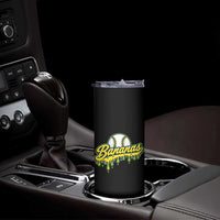 Funny Banana Baseball Skinny Tumbler Sports Team Baseball Drip Ice Cream Style