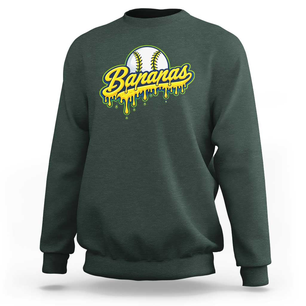 Funny Banana Baseball Sweatshirt Sports Team Baseball Drip Ice Cream Style