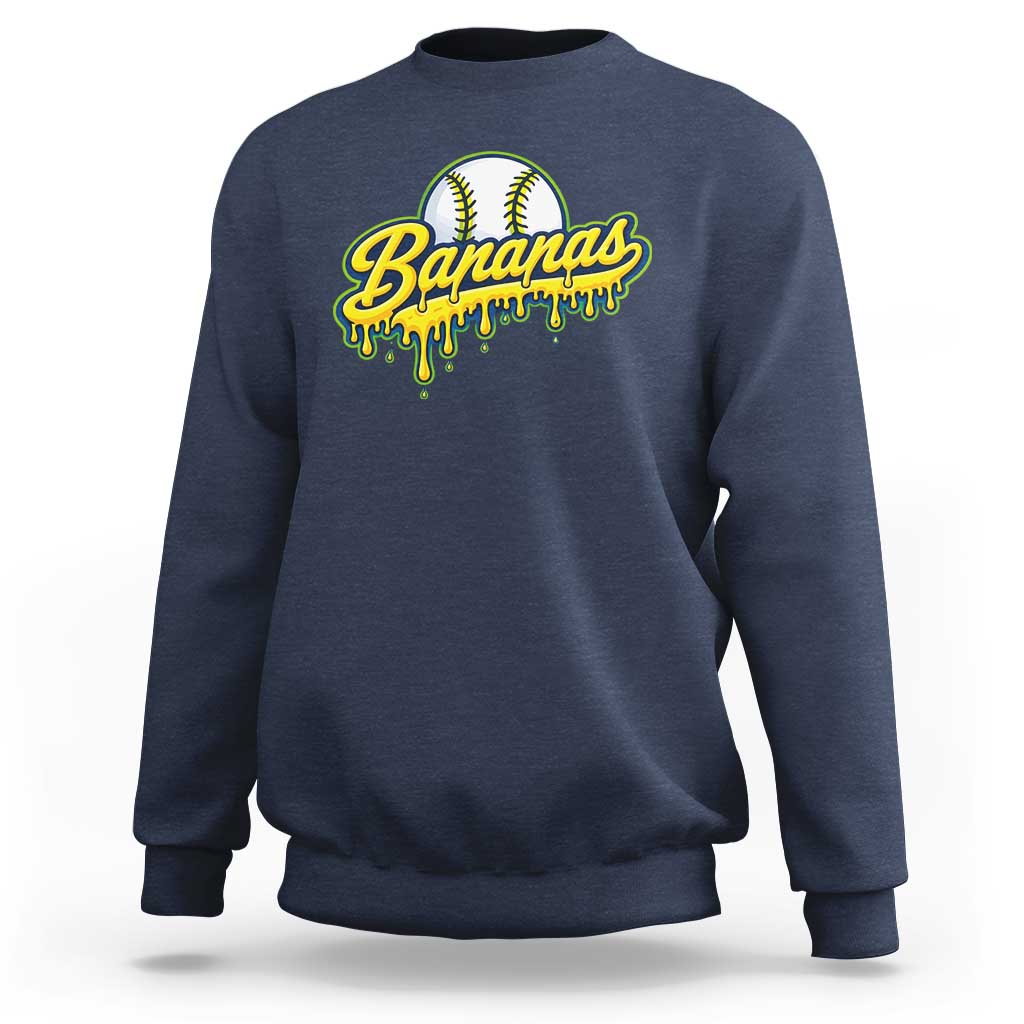 Funny Banana Baseball Sweatshirt Sports Team Baseball Drip Ice Cream Style