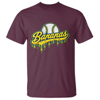 Funny Banana Baseball T Shirt Sports Team Baseball Drip Ice Cream Style