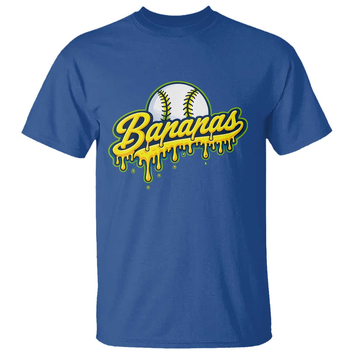 Funny Banana Baseball T Shirt Sports Team Baseball Drip Ice Cream Style