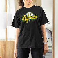 Funny Banana Baseball T Shirt For Women Sports Team Baseball Drip Ice Cream Style
