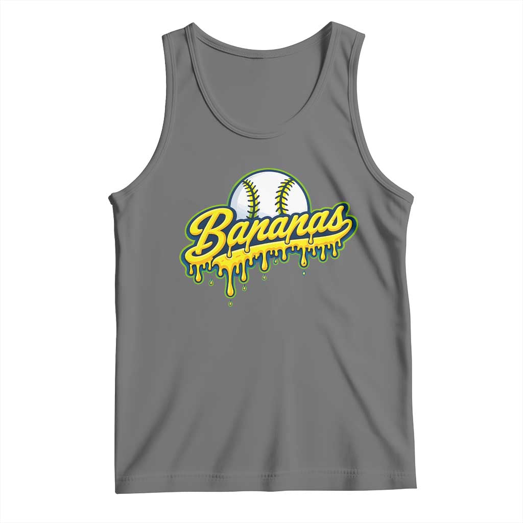 Funny Banana Baseball Tank Top Sports Team Baseball Drip Ice Cream Style