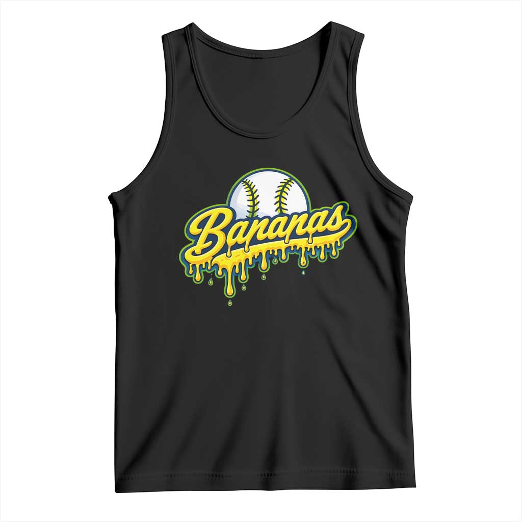 Funny Banana Baseball Tank Top Sports Team Baseball Drip Ice Cream Style