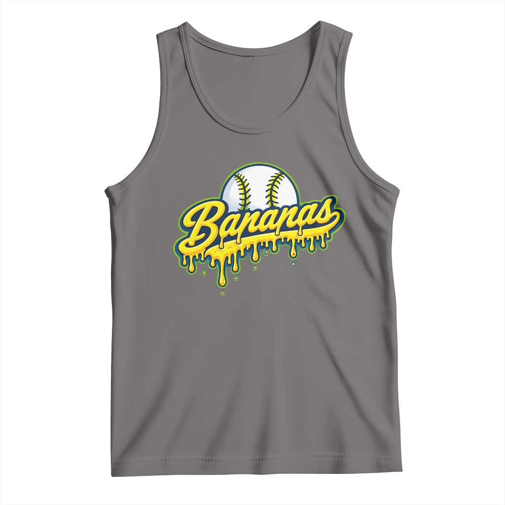 Funny Banana Baseball Tank Top Sports Team Baseball Drip Ice Cream Style
