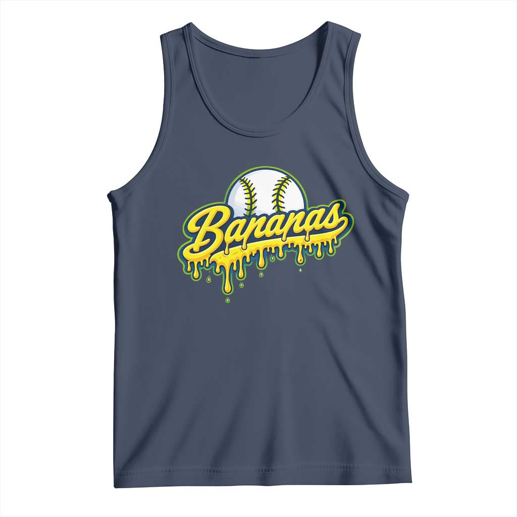 Funny Banana Baseball Tank Top Sports Team Baseball Drip Ice Cream Style