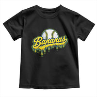 Funny Banana Baseball Toddler T Shirt Sports Team Baseball Drip Ice Cream Style