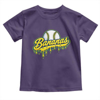 Funny Banana Baseball Toddler T Shirt Sports Team Baseball Drip Ice Cream Style