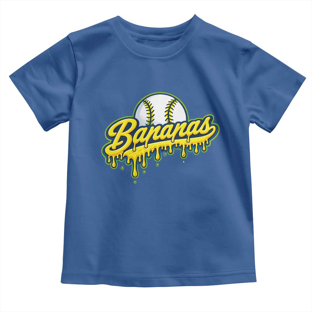 Funny Banana Baseball Toddler T Shirt Sports Team Baseball Drip Ice Cream Style