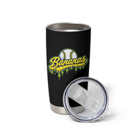 Funny Banana Baseball Tumbler Cup Sports Team Baseball Drip Ice Cream Style