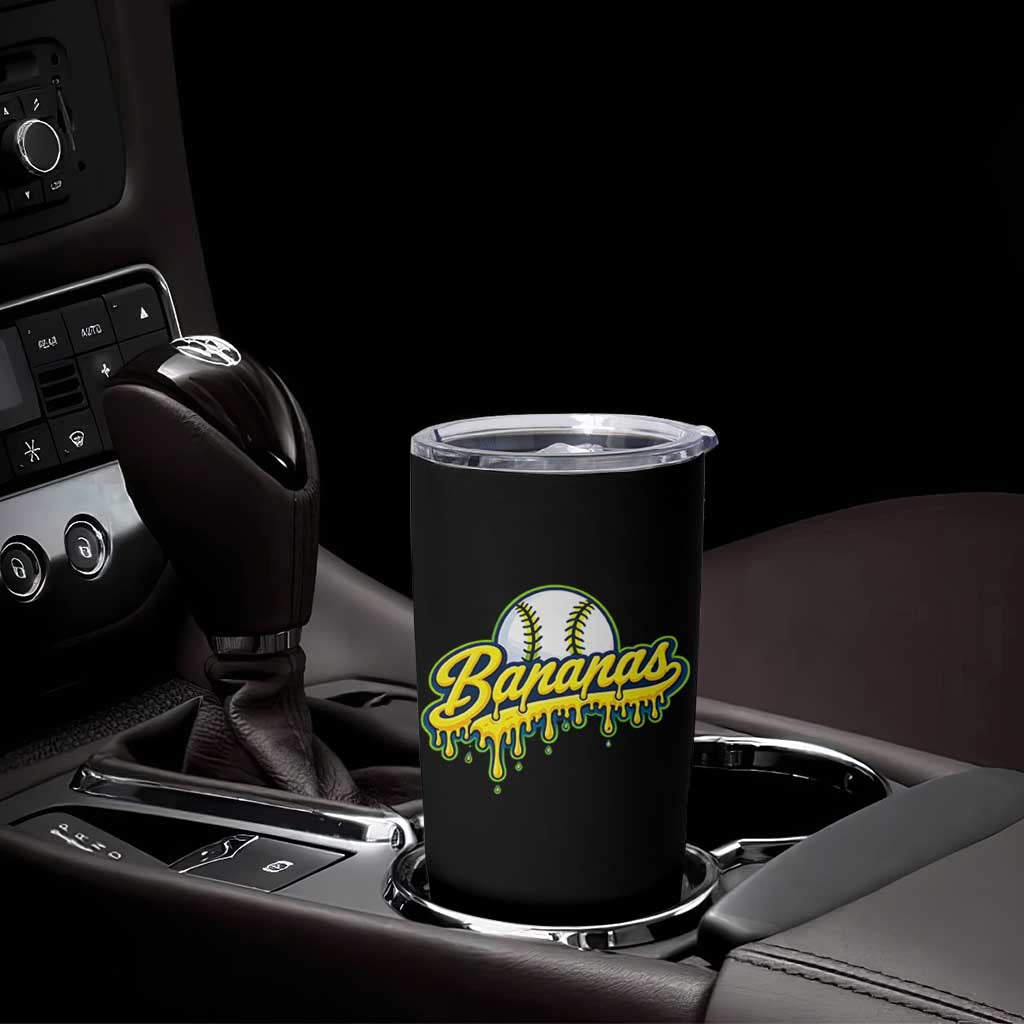 Funny Banana Baseball Tumbler Cup Sports Team Baseball Drip Ice Cream Style