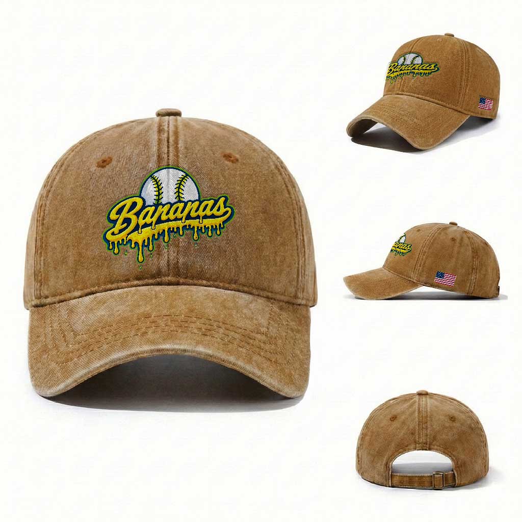 Funny Banana Baseball Washed Cotton Baseball Cap Sports Team Baseball Drip Ice Cream Style
