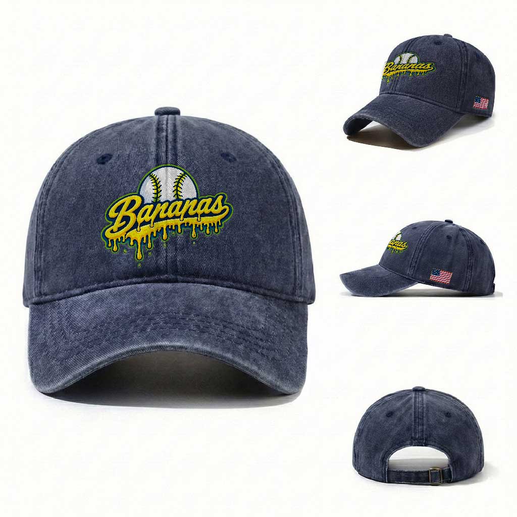 Funny Banana Baseball Washed Cotton Baseball Cap Sports Team Baseball Drip Ice Cream Style