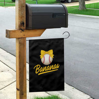 Bananas Coquette Bow Garden Flag Banana Retro Popular Fruit Humor Cute Girls Kids