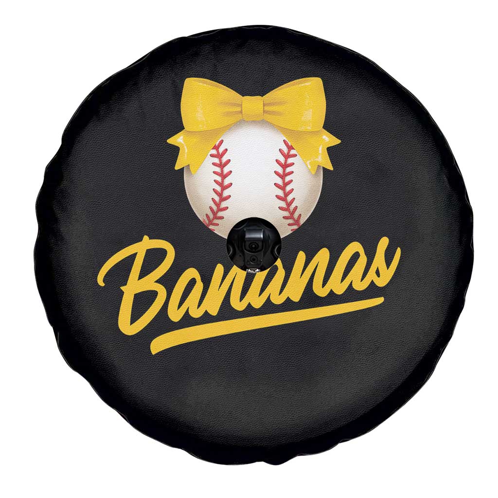 Bananas Coquette Bow Spare Tire Cover Banana Retro Popular Fruit Humor Cute Girls Kids