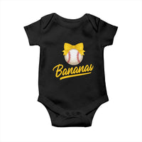 Bananas Coquette Bow Baby Onesie Banana Retro Popular Fruit Humor Cute Girls Kids