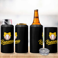 Bananas Coquette Bow 4 in 1 Can Cooler Tumbler Banana Retro Popular Fruit Humor Cute Girls Kids