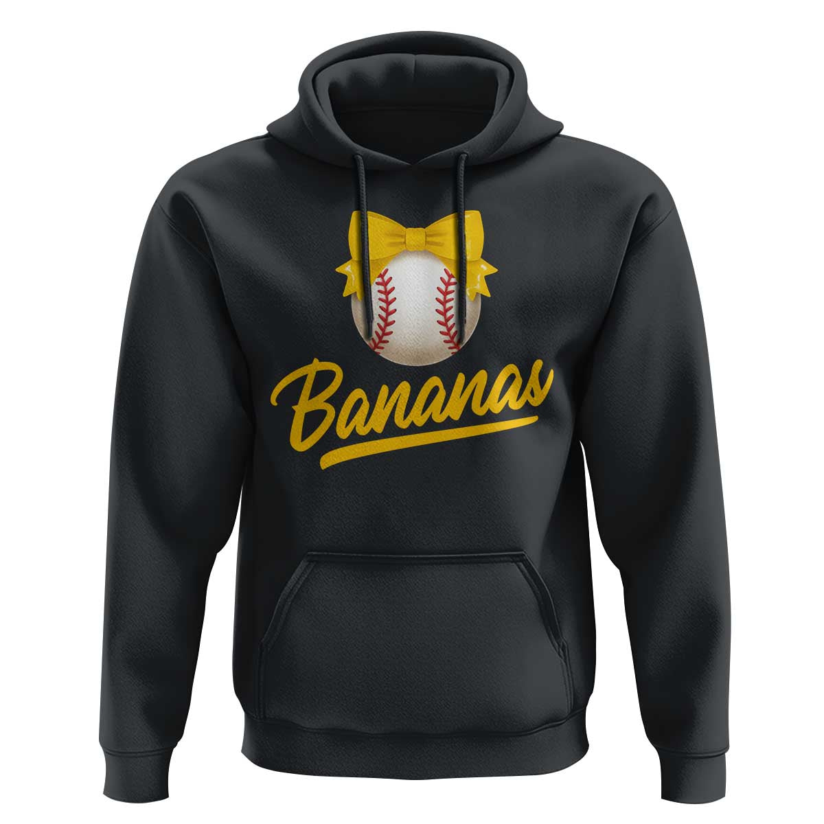 Bananas Coquette Bow Hoodie Banana Retro Popular Fruit Humor Cute Girls Kids