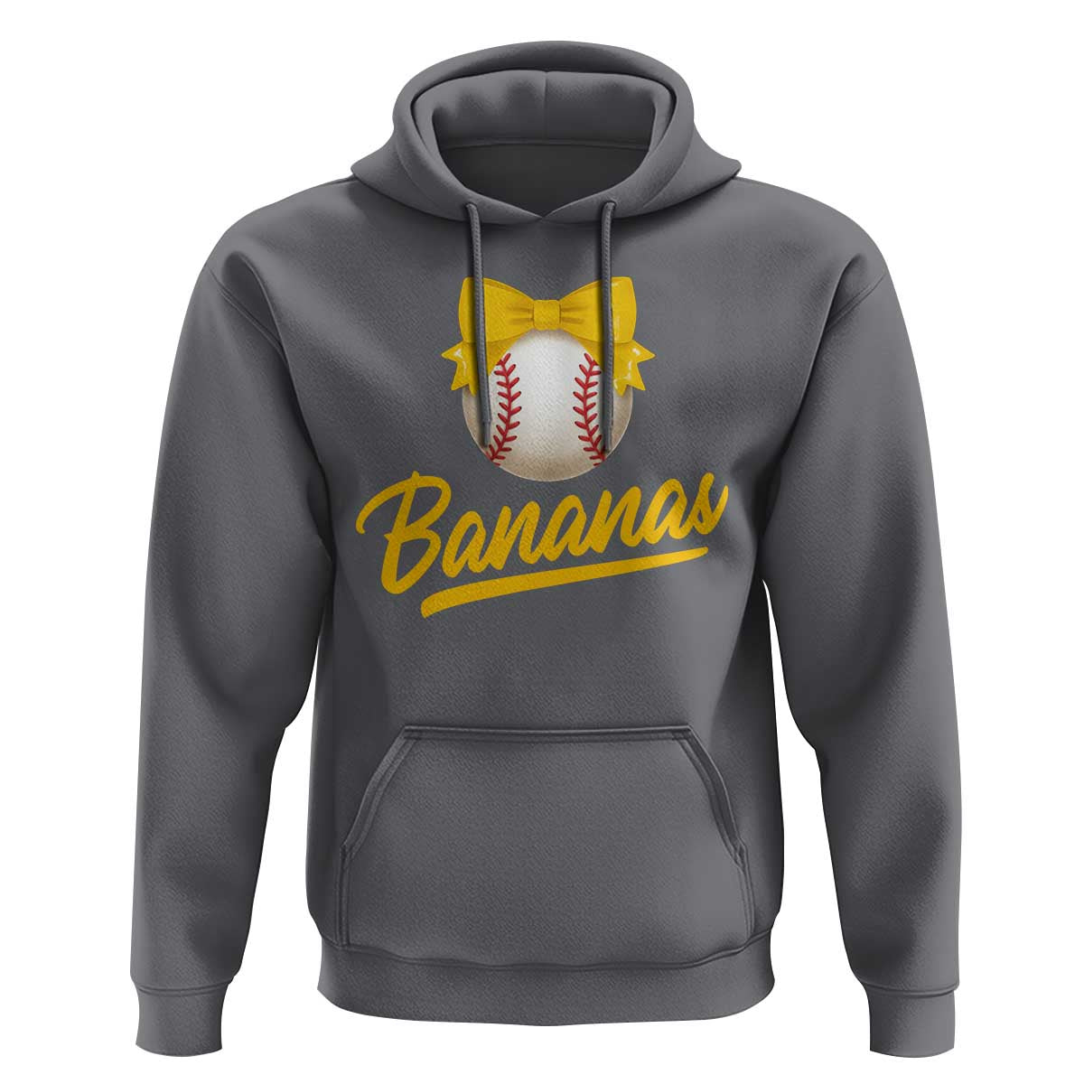Bananas Coquette Bow Hoodie Banana Retro Popular Fruit Humor Cute Girls Kids