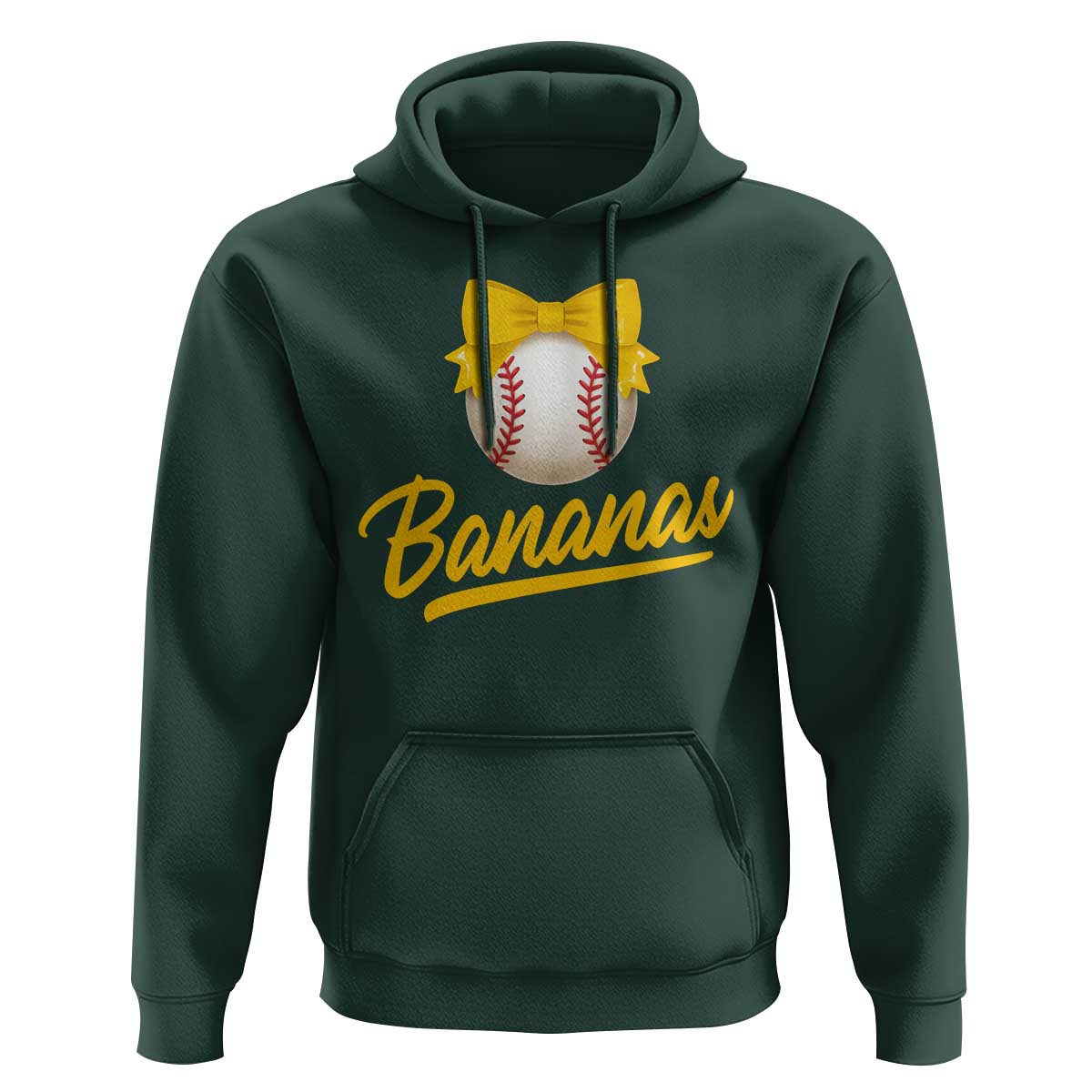 Bananas Coquette Bow Hoodie Banana Retro Popular Fruit Humor Cute Girls Kids
