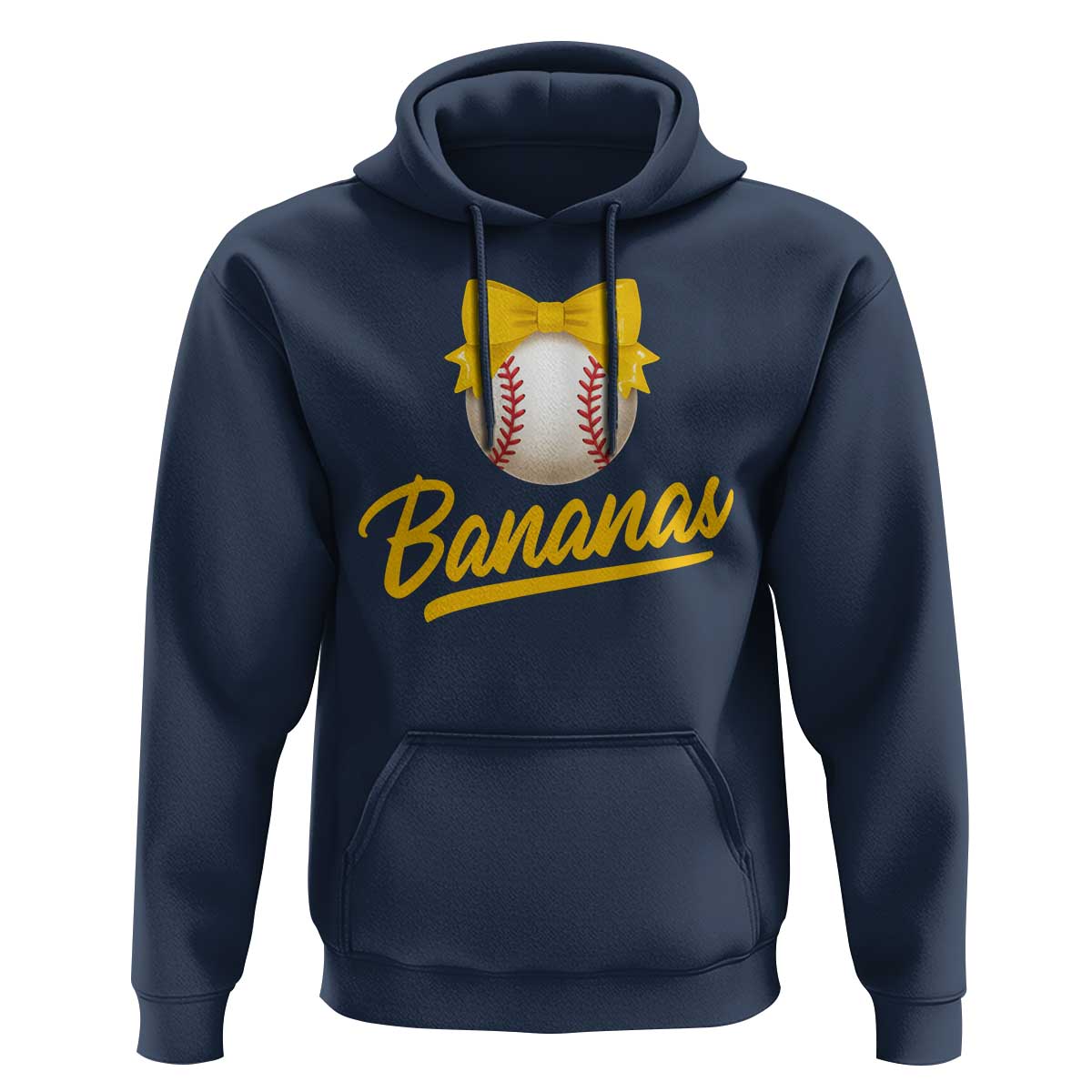 Bananas Coquette Bow Hoodie Banana Retro Popular Fruit Humor Cute Girls Kids
